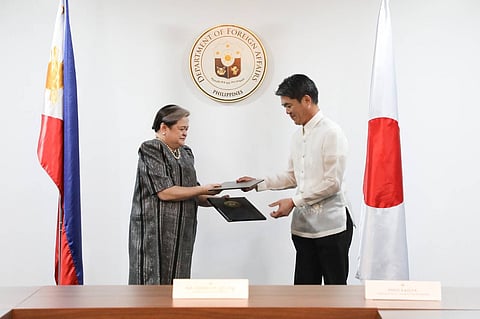 Sealed pact The Reciprocal Access Agreement between the Philippines and Japan is set to take effect on 11 September after a ceremonial exchange of notes between Foreign Affairs Secretary Maria Theresa Lazaro and Japanese Ambassador Endo Kazuya at the DFA on Tuesday. 