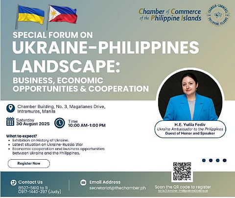 Chamber of Commerce hosts Ukraine–Philippines forum with Ambassador Fediv