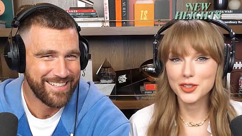 Travis Kelce and Taylor Swift.