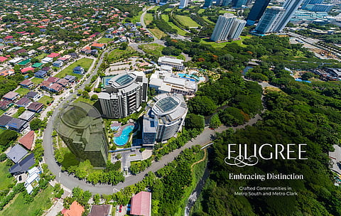 AERIAL shot of Botanika Nature Residences, located along Laguna Heights Drive, Filinvest City, Alabang