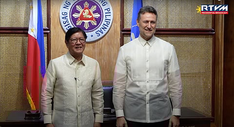 Arnaud Peral and President Ferdinand Marcos Jr.