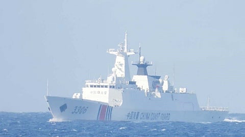 Whale of a ship China Coast Guard vessel have increased beyond the contested areas of the West Philippine Sea to as close as 30 nautical miles offshore Zambales with smaller Philippine Coast Guard ships shadowing them.