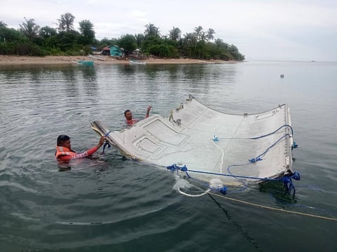 Various rocket debris that have People’s Republic of China (PRC) markings were recovered by the Philippine Coast Guard (PCG) along the shoreline of Sitio Gunting, Barangay Bonbon of this town on August 14, 2025.