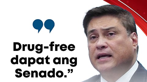 Zubiri, staff to undergo drug testing; urges Senate to follow