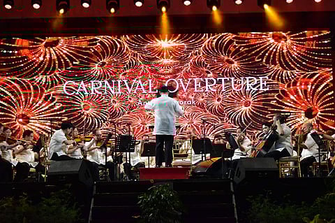 The world-renowned Philippine Philharmonic Orchestra performs at the Tiripunan Hall of University of Antique-Main Campus for the 'Konsyerto kang PPO sa Antique.' 