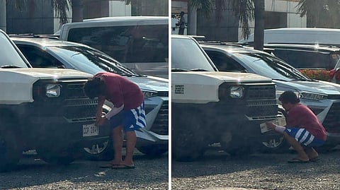 The Department of Transportation has suspended for 90 days the license of the driver who was caught changing his vehicle’s plate number along the North Luzon Expressway recently.