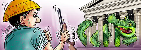 Dismantle crooked system