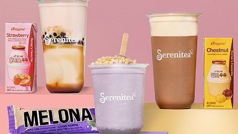 Serenitea 'Korean sips' in collaboration with Binggrae. 