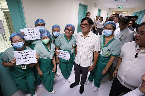 Marcos inspects EAMC, hails progress of Zero Billing Program