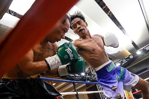 Kenneth Llover punches his way to an eighth-round stoppage win over Panamanian Luis Concepcion in their bantamweight brawl held over the weekend at Winford Resort Casino in Manila.