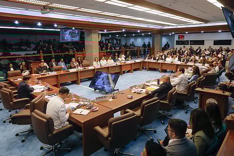 [FILE PHOTO] The Senate Blue Ribbon Committee, led by Senator Rodante Marcoleta, holds an organizational meeting in aid of legislation on “Philippines Under Water” on Tuesday, 19 August 2025, in Pasay City.