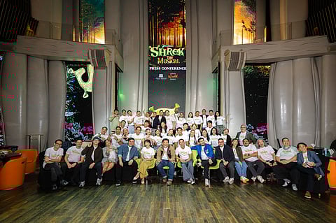 THE cast and creative team of ‘Shrek The Musical 2025’ at Newport World Resorts.