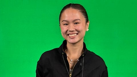 MAXINE Esteban is happy to put a smile on the faces of young athletes.