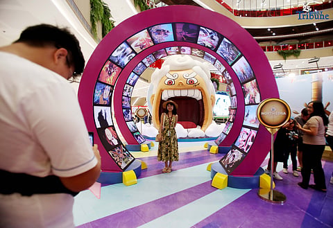 Mall goers take advantage of the holiday as they visit the Animezing North: One Piece Adventures exhibit which features various characters from the anime One Piece at the SM North Edsa in Quezon City on Thursday, August 21, 2025. 