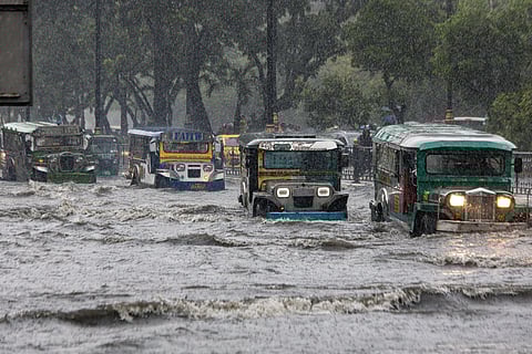 Where is the outrage? This is the Philippines in the eyes of many, struggling through floods, if not traffic. In the capital city, motor vehicles and stranded passengers wade through flooded streets after some rains on Friday, 22 August. With characteristic humor, Filipinos manage to laugh at discomforts as shown in these photos, even as revelations continue to be made on anomalous flood control projects by the Department of Public Works and Highways, its contractors, with alleged imprimatur from some local and national leaders.