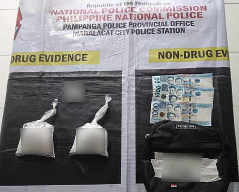 MABALACAT police show the seized P1.39 million worth of shabu after a successful buy-bust operation.