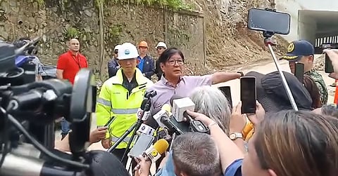 PBBM laments poor condition of Kennon Road rock shed