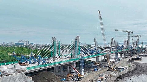 The construction of the Bucana Bridge in Davao City is nearing its completion since the Department of Public Works and Highways in the region started the project in June 2025.