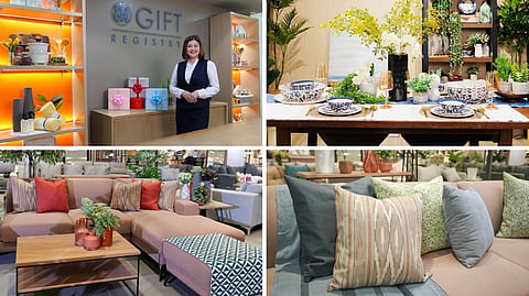 The SM Store Gift Registry turns dreams into realities, one gift at a time, Dining setup, Living room and Throw pillows 
