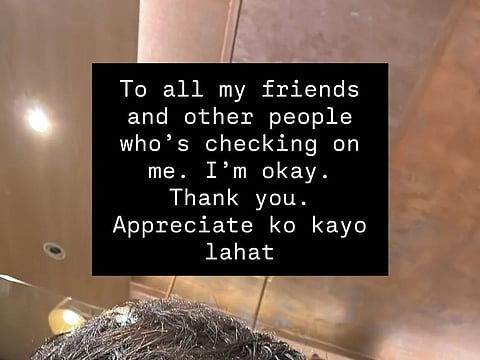 Kapuso Actor Kristoffer Martin assures followers he is ok