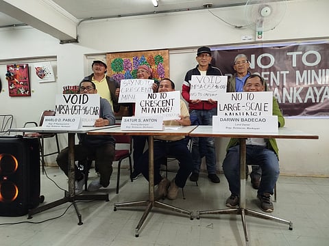 Indigenous peoples of Barangay Bulalacao, Mankayan, Benguet together with their punong barangay on August 27, 2025 expressed their continuous strong opposition to the mining activities which they said will destroy their ancestral lands and the future of their children. Aldwin Quitasol 