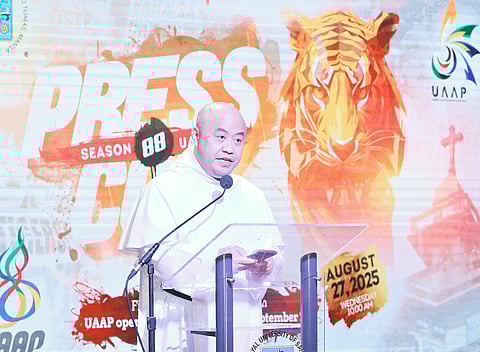 (FILE) UAAP Board of Managing Directors president Fr. Rodel Cansancio