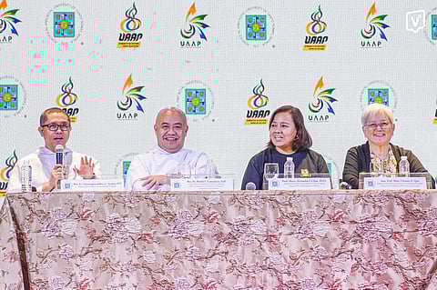 THE University of Santo Tomas holds a press conference on UAAP Season 88 at the Dr. Robert Sy Grand Ballroom of the Blessed Buenaventura Garcia Paredes, O.P. Building