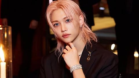 Stray Kids’ Felix at Louis Vuitton's High Jewellery dinner.