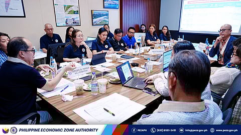 PEZA Board successfully convenes its first meeting on 15 August at Anflo Industrial Estate, Panabo City, Davao del Norte, presided by its PEZA director general Tereso Panga.