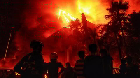 Indonesian parliament blaze leaves three dead, five injured