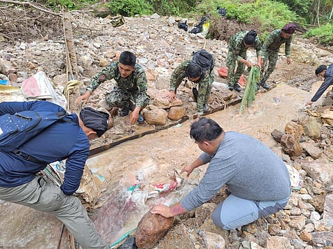 Tampakan banlas site raided 
