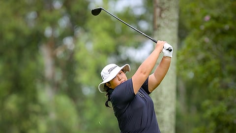 SEO Yun Kim thrives under pressure as she fired a four-under 66 to grab the early lead in the ICTSI Bacolod Golf Challenge at the Bacolod Golf and Country Club on Tuesday.