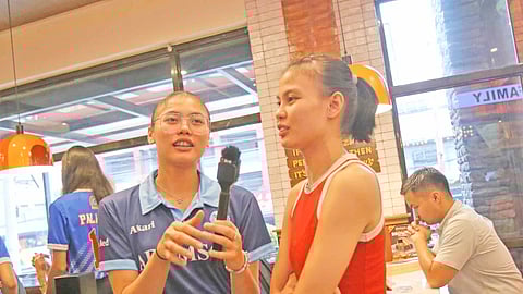 Sisters Shaina (left) and Judiel Nitura are proud of each other even though they play for rival schools.