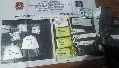 The authorities seized illegal drugs worth P1.36-million during a buy-bust operation at the Brgy. Palimbang in Calumpit, Bulacan on the evening of September 3, 2025.