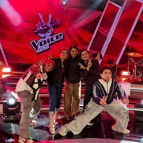 ‘THE VOICE KIDS’ new coaches Ben&Ben together with Billy Crawford, Julie Ann San Jose and Zack Tabudlo.