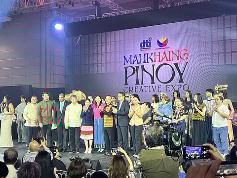 Backers of the Philippine creative industry join forces on Thursday during the kick-off of Malikhaing Pinoy Creative Expo at the SM Aura, Taguig City, in a bid to elevate the Filipino creative industries.