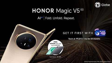 Honor launches Magic V5 foldable and MagicPad 3 in the Philippines