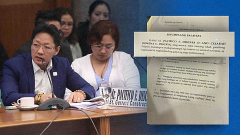 READ: Discayas submit affidavit on corruption in DPWH projects