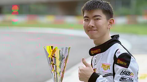 RYAN Sy smiles after ending his rookie season with two titles in the ROK Cup Thailand Overall Championship and ROK Cup Asia Overall Vice Championship.