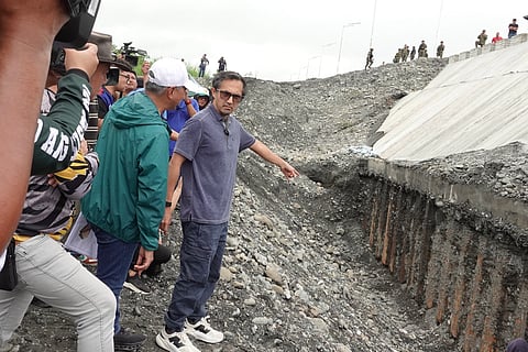 Public Works Secretary Vince Dizon leads project inspection in Naujan, Oriental Mindoro.