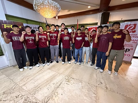 THE UP Fighting Maroons express their gratitude to the support given to them by the Gokongwei Group ahead of Season 88 of the UAAP men’s basketball tournament. 