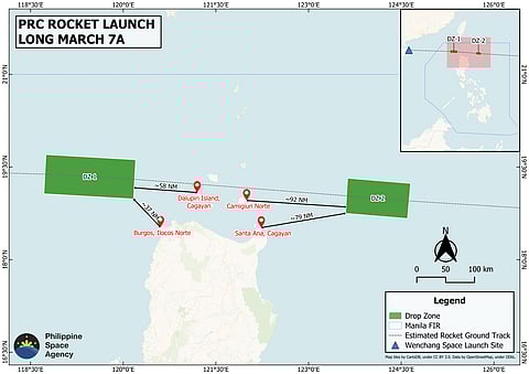 PhilSA warns of Chinese rocket debris near Northern Luzon