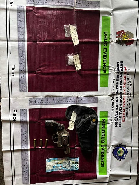 Confiscated evidence are displayed after a successful anti-drug operation in Limay, Bataan.| Franco Regala