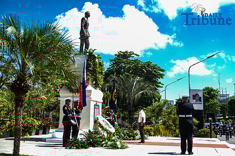 President Ferdinand R. Marcos Jr. leads the Marcos Day rites in Batac, Ilocos Norte, marking the 108th birth anniversary of the late President Ferdinand E. Marcos Sr. The First Family attended a mass, after which the president offered a wreath at the Marcos monument. 
As part of the celebration, Marcos also distributed 575 wheelchairs across the province, joined 51 birthday celebrators serenaded with the traditional Ilocano Padapadakam song, and with the First Family, sampled dishes from the Natnateng cook-off. 