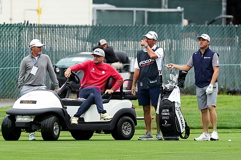KEEGAN Bradley (second from left) will be building chemistry and plot strategy for the US Ryder Cup team in the Procore Championship in Napa, California.