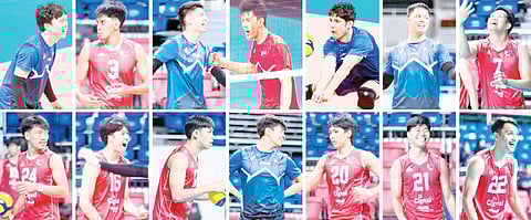 MEMBERS of the Alas Pilipinas will be waging war against Tunisia in the opening salvo of the 2025 FIVB Volleyball Men’s World Championship. Shown are Josh Ybañez, Joshua Retamar, Vince Lorenzo, Bryan Bagunas, Marck Espejo, Jack Kalingking, Kim Malabunga, Jade Disquitado, Peng Taguibolos, Leo Ordiales, Eco Adajar, Lloyd Josafat, Louie Ramirez and Michaelo Buddin.   