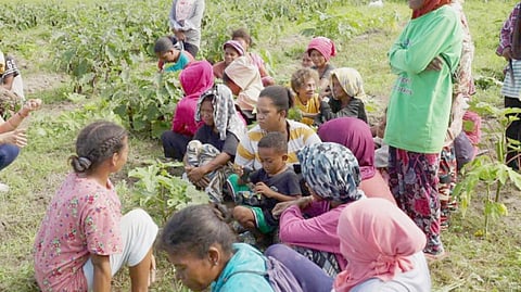 Aeta farmers in Floridablanca, Pampanga wait for the aid to be provided by the Department of Social Welfare and Development that will help them to become economically stable through a self-sustaining community.