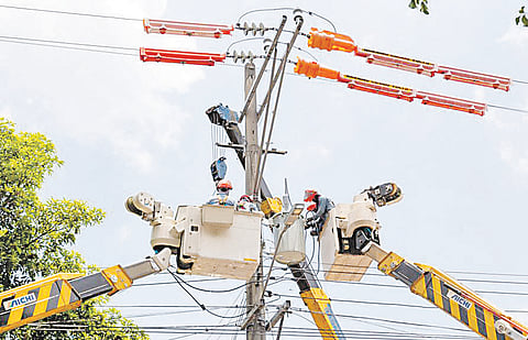 Safer and more sustainable operations. Meralco crews regularly conduct maintenance and upgrading activities of its distribution facilities. Under its Greening The Network program, the company is replacing wooden poles with concrete and steel alternatives as parts of efforts to utilize safer and more sustainable materials for its facilities.