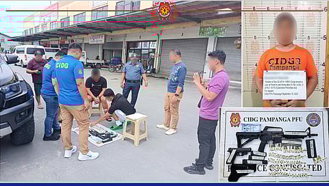 A MEMBER of the Philippine Coast Guard was arrested for selling loose firearms in Brgy. San Isidro in this town on 10 September 2025.