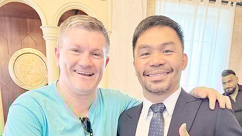 Filipino great Manny Pacquiao pays homage to former foe, British all-time great Ricky Hatton, who passed away Sunday in Manchester, England.